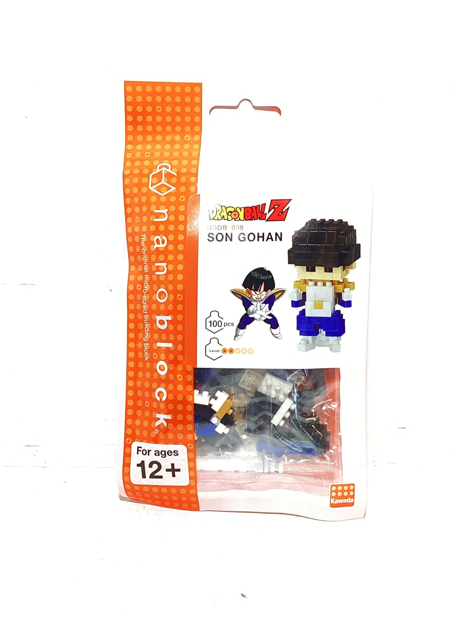 DRAGON BALL Z NANOBLOCK – Ser SS Son Gohan Super Saiyan – 130 Pezzi, Livello Difficoltà 3