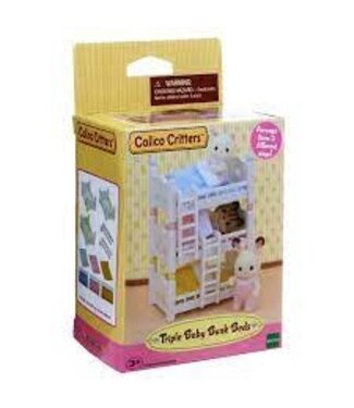 Epoch Calico Critters Triple Baby Bunk Beds