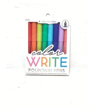 Ooly COLOR WRITE FOUNTAIN PENS  SET OF 8