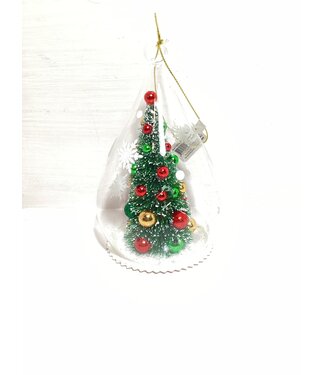 Demdaco Frosted Christmas Tree Ornaments