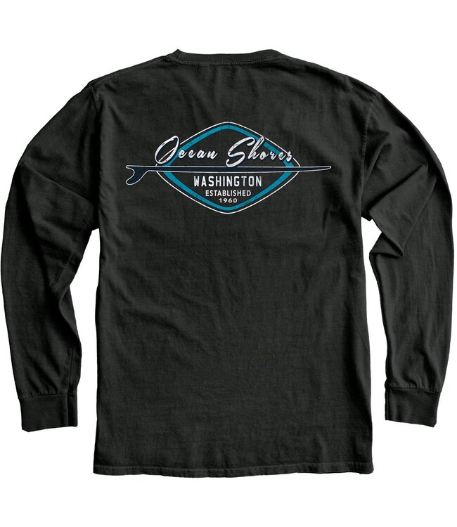 Dyed Ringspun Longsleeve Balkanize Surfboard FBS