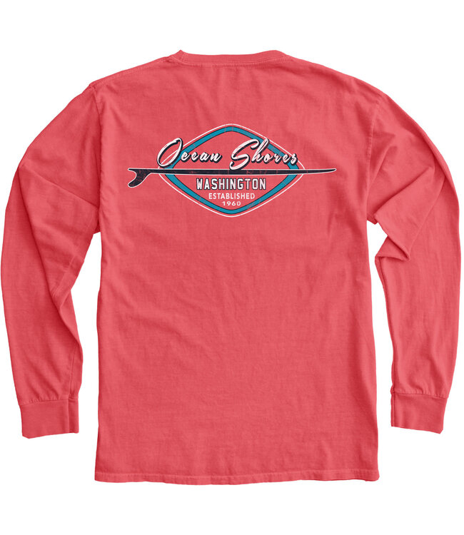 Dyed Ringspun Longsleeve Balkanize Surfboard FBS