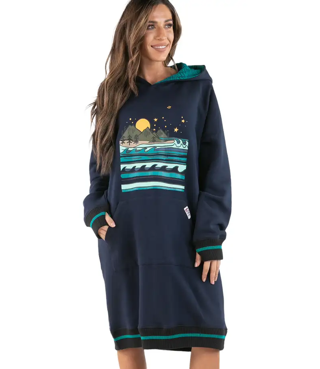 Lazy Ones Sleep Hoodie Coastal