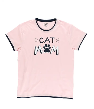 Lazy Ones Cat Mom PJ Tee
