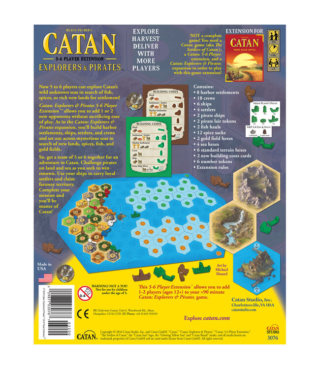 Asmodee Catan Explorers and Pirates 5-6 Players