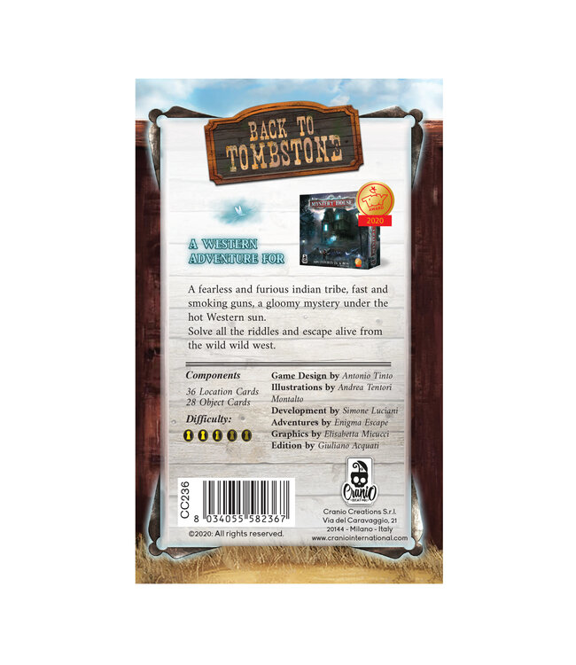 Asmodee Mystery House-Back to Tombstone Exp
