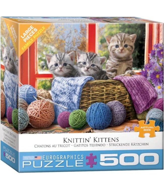 Eurographics Inc. Knittin Kittens 500pc