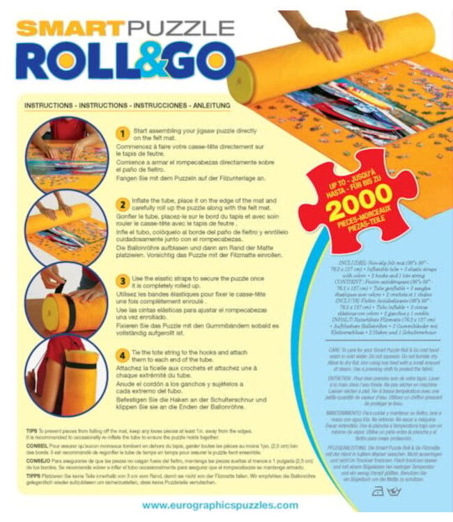 Eurographics Inc. Smart Puzzle Roll And Go Mat