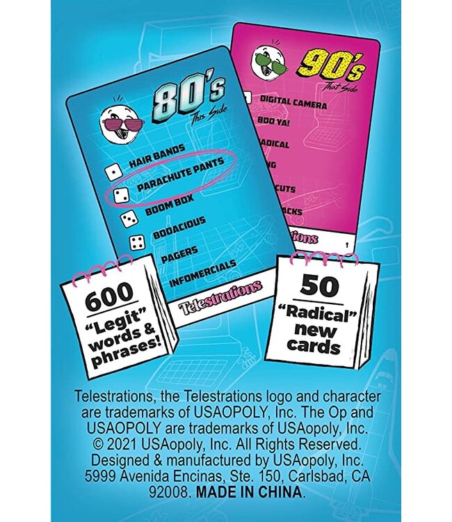 USA Opoly Inc TELESTRATIONS 80s-90s EXP PACK