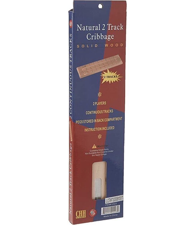 CHH Products NATURAL 3 TRACK CRIBBAGE Solid Wood
