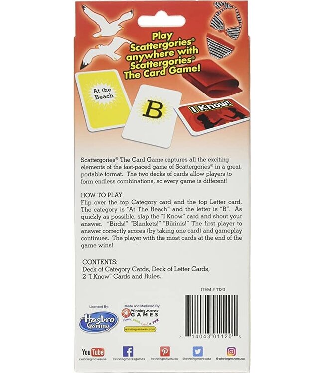 Winning Moves Scattergories The Card Game