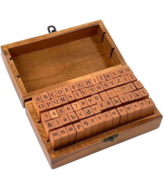 Peter Pauper Press Retro Rubber Stamps Alphabet