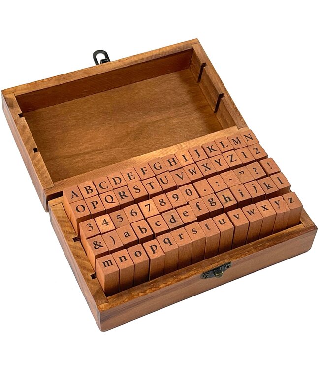 Peter Pauper Press Retro Rubber Stamps Alphabet
