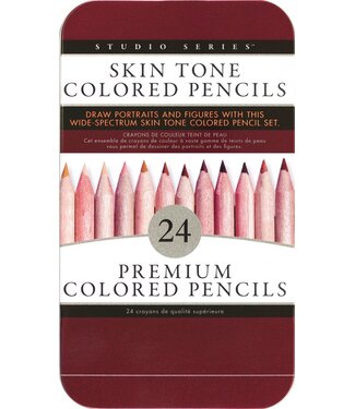 Peter Pauper Press Skin-Tone Colored Pencils 24 Piece Set