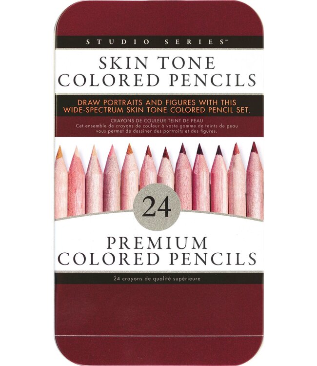 Peter Pauper Press Skin-Tone Colored Pencils 24 Piece Set