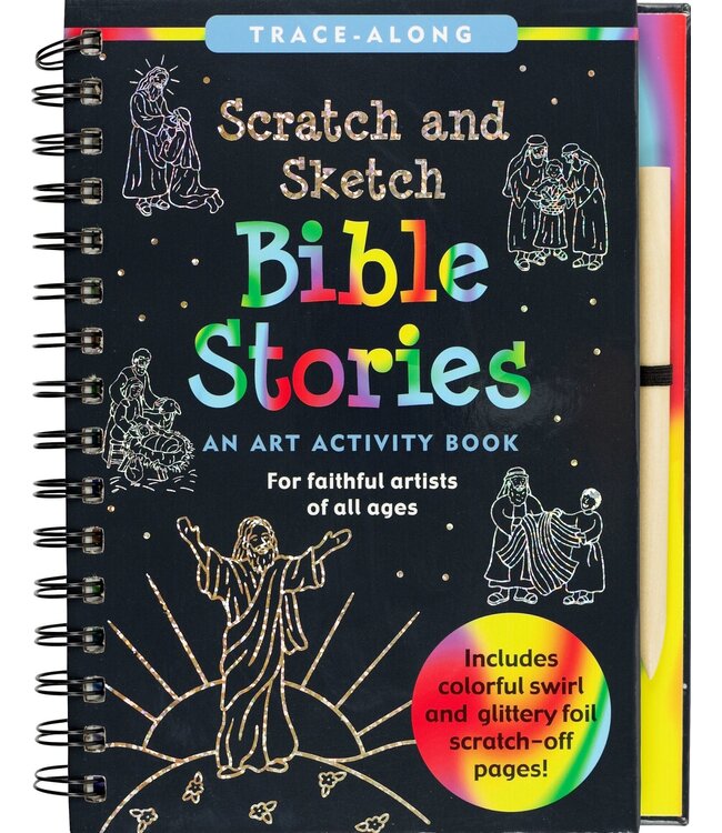 Peter Pauper Press Scratch & Sketch Bible Stories Trace Along