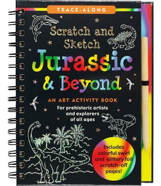Peter Pauper Press Scratch  & Sketch Jurassic  Beyond