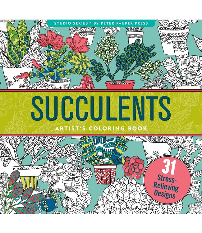 Peter Pauper Press Color Book Succulents