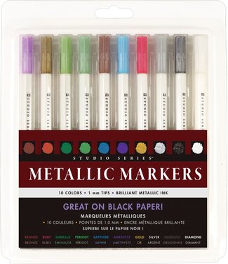 Peter Pauper Press Studio Series Metallic Markers Set Of 10