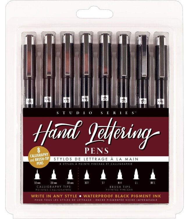 Peter Pauper Press Studio Series Hand Lettering Pens 8 Pack