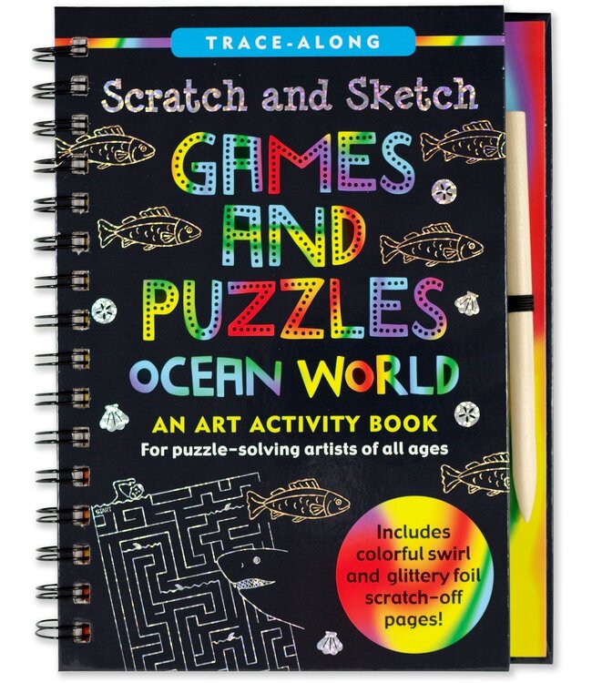 Peter Pauper Press Scratch & Sketch Games and Puzzles Ocean World