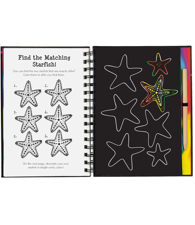 Peter Pauper Press Scratch & Sketch Games and Puzzles Ocean World