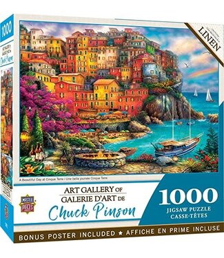 Masterpieces Art Gallery A Beautiful Day At Cinque Terre 1000pc