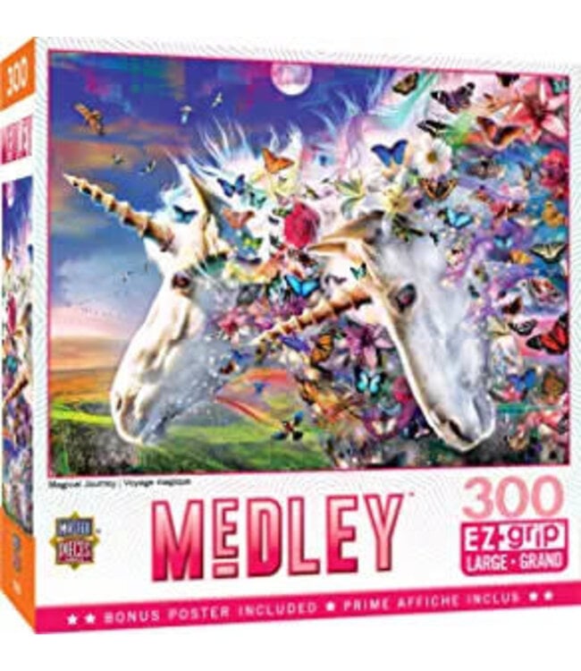 Masterpieces Medley Unicorn and Butterflies Ez Grip