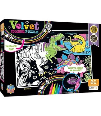 Masterpieces Dinos Velvet Coloring 60 pc
