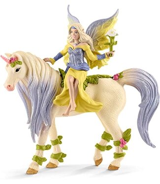 Schleich Fairy Sera with blossom unicorn Schleich Figure