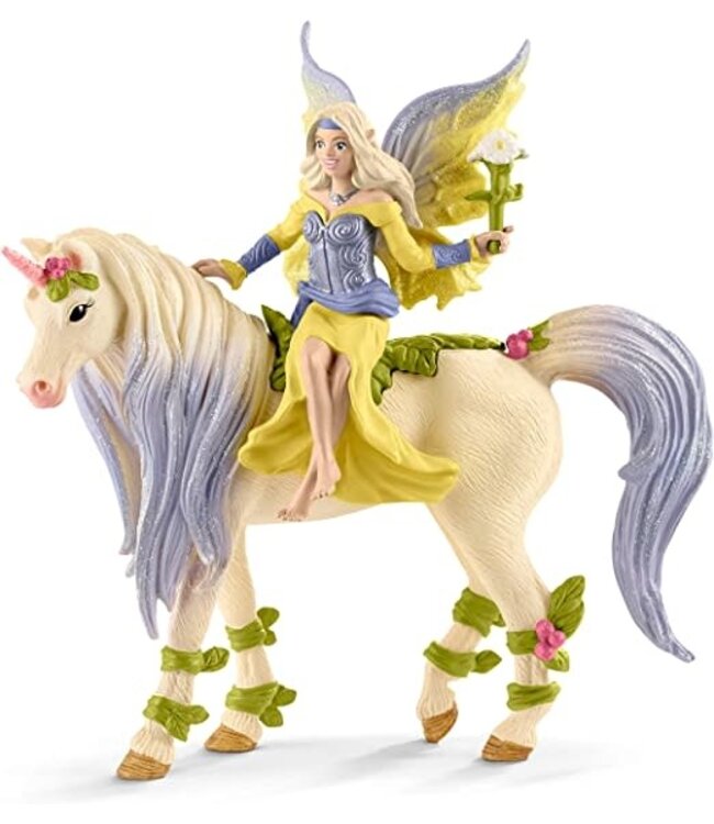 Schleich Fairy Sera with blossom unicorn Schleich Figure