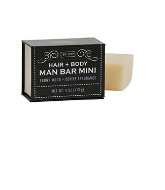 Commonwealth Soap & Toiletries Man Bar Mini 4oz Ebony Wood & Coffee