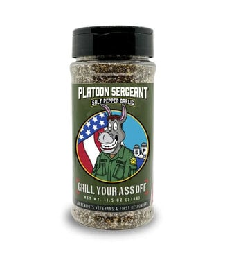Grill Your Ass Off PLATOON SERGEANT SEASONING 12oz Bottle