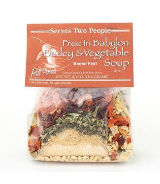 Free in Babylon Soup Barley & Vegetable Two Person Size