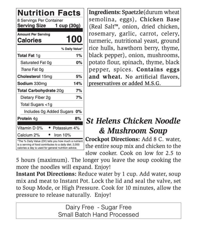 Rills Speciality St Helen Chicken Mushroom Family Size