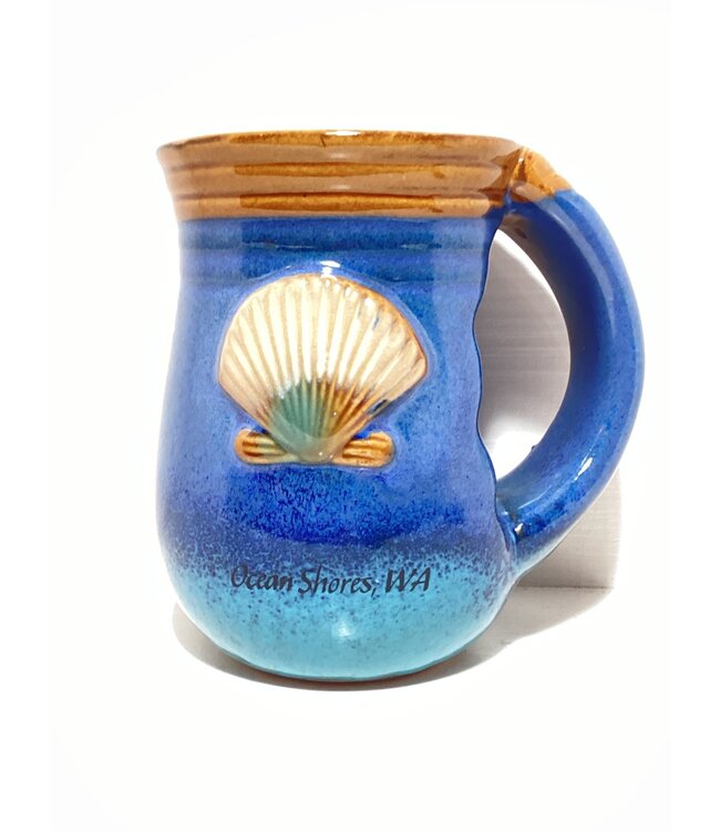 Cape Shore Hand Warmer Mug Beach House Shell