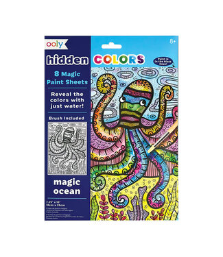 Ooly Ocean Hidden Colors Magic Paint Sheets 9 pc set