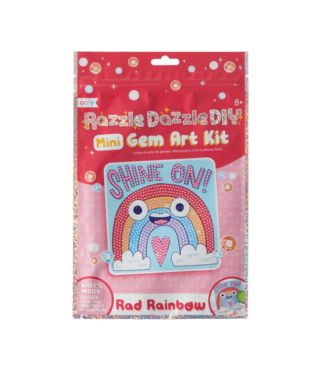 Ooly Razzle Dazzle DIY Mini Gem Art Kit Rad Rainbow