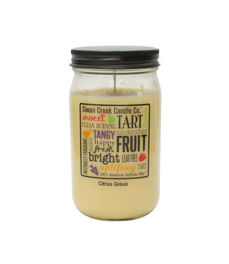 Swan Creek Candle Co Pantry Jar 24oz Citrus Grove