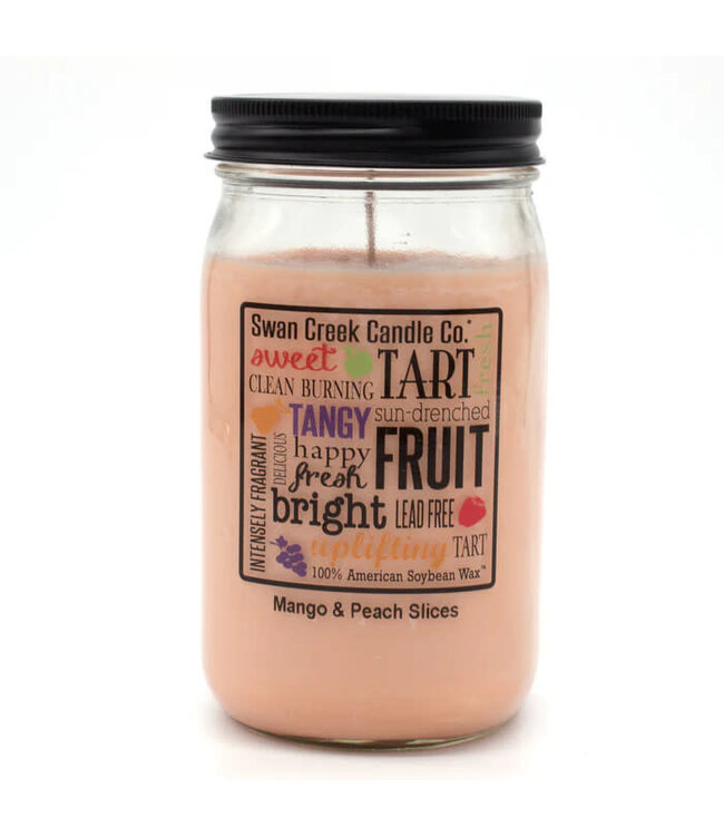 Swan Creek Candle Co Pantry Jar 24oz Mango And Peach
