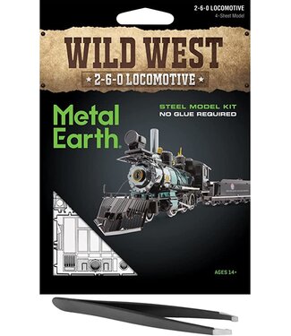 Fascinations INC Wild West 2-6-0 Locomotive Metal Earth