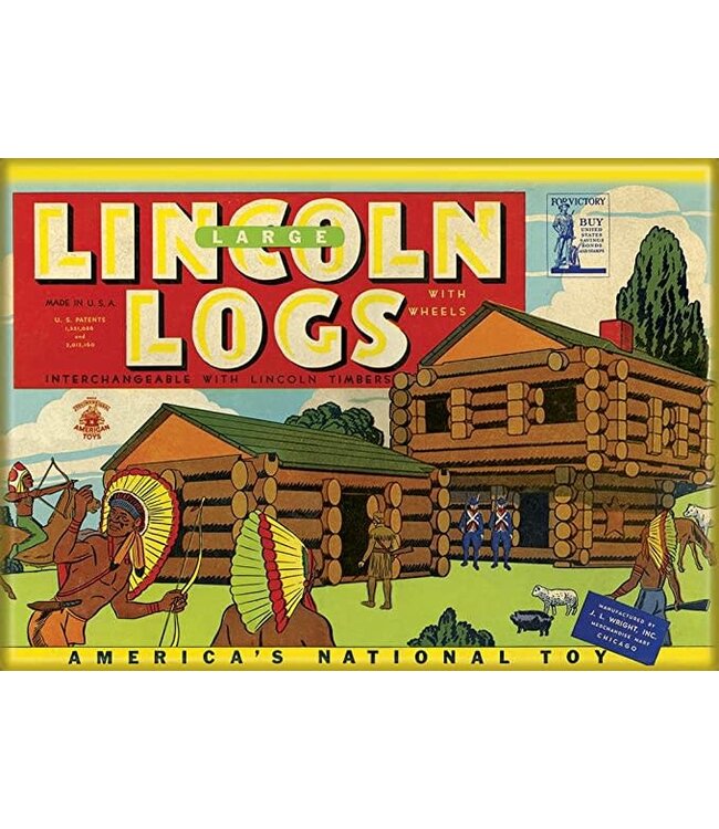 Ata Boy Lincoln Logs Magnet
