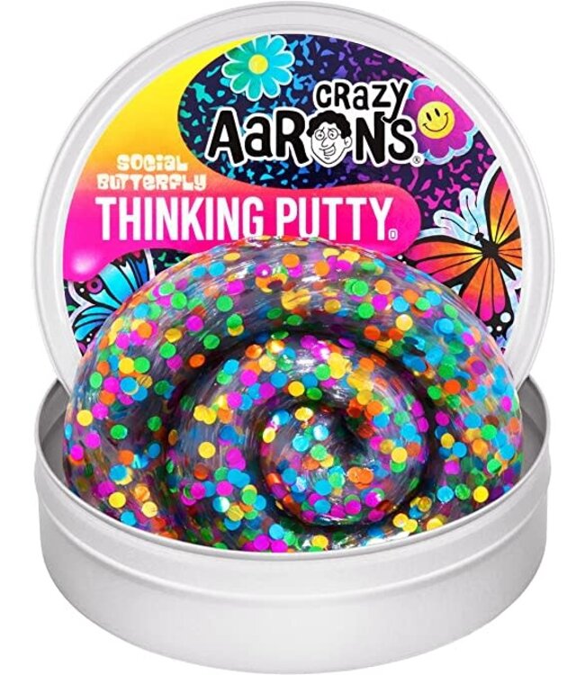 Crazy Aaron Enterprises Inc Social Butterfly Full Size 4inch Thinking Putty