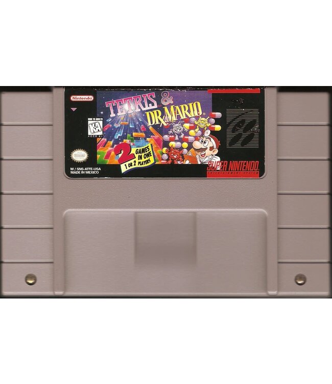 SNES Tetris  & Dr. Mario SNES