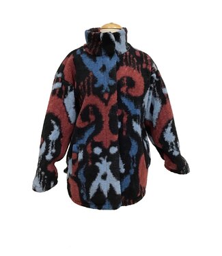 Printed Teddy Shacket