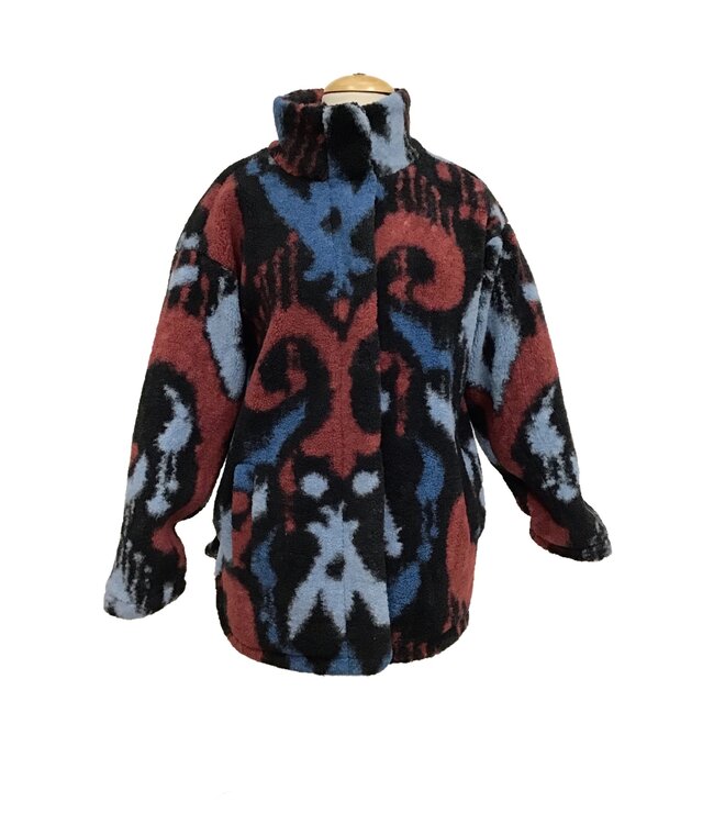 Printed Teddy Shacket