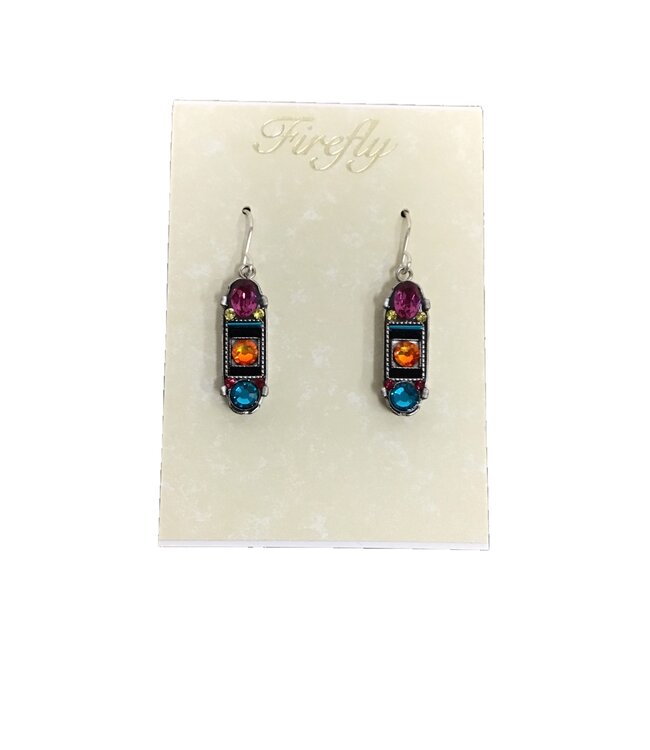 Firefly La Dolce Vita Oval Mosaic Earrings MC 7369-MC