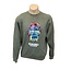 Lone Rock Clothing Crew Sweatshirt Neon Grunge Bigfoot Ocean