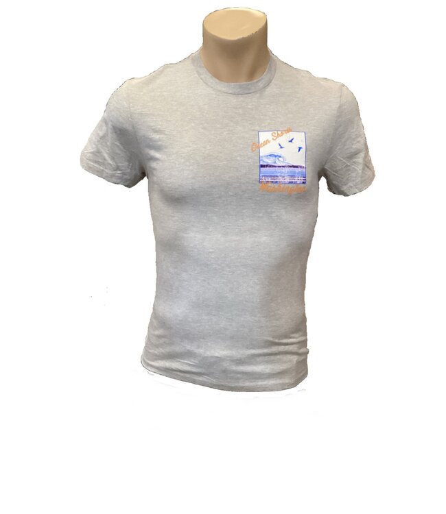 Lone Rock Clothing Short Sleeve Tee Seagulls  Waves LR1009 N0334