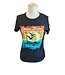 Lone Rock Clothing Ladies Tee Textured Bands And Seagull